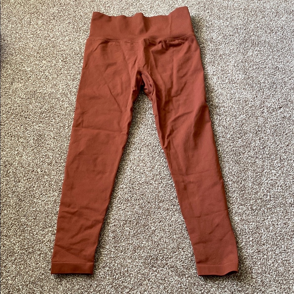 Dark dusty orange leggings